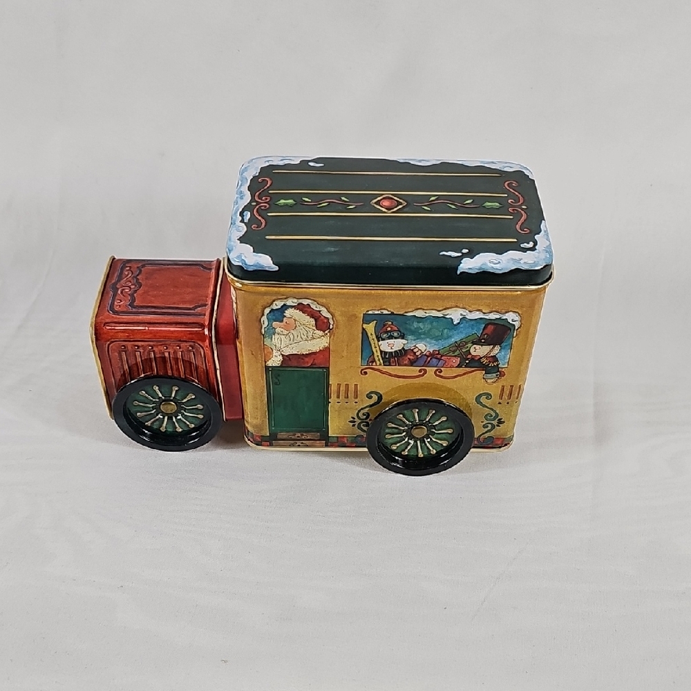 Free Add-on Item- Russ Santa's Express Gold Tin Toy